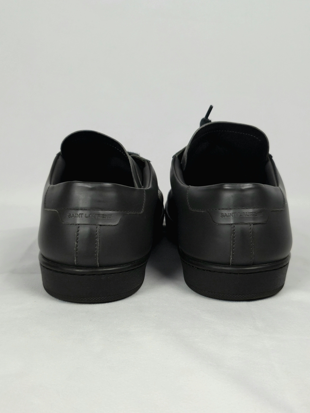 Saint Laurent SL/01 Gray Leather Low-Top Sneakers | US 10.5/EU 43.5 | Dust Bag - Picture 3 of 12